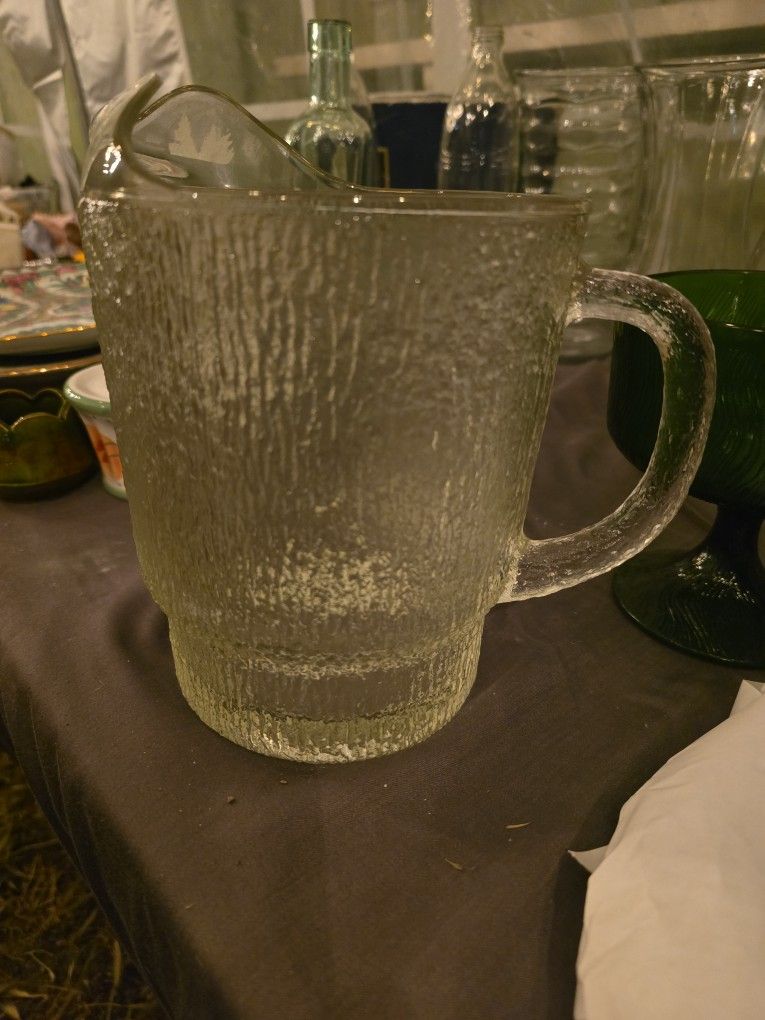 Mid Century ICE BARK Pitcher