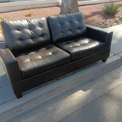 One Piece Fuax Leather Sofa Couch-DELIVERY AVAILABLE