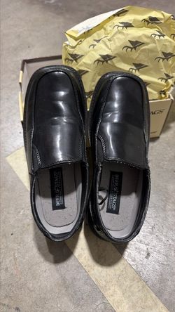 Deer Stags Black Slip-On Dress Shoes