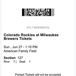 Brewers Tickets 