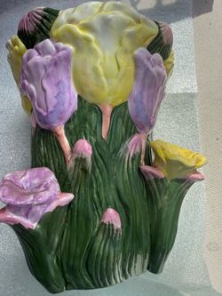 Fitz & Floyd "Spring Parade" collection, specifically the Tulip Pitcher design.