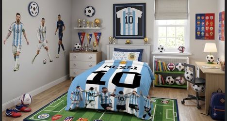 Football fan Soccer Messi blanket throw