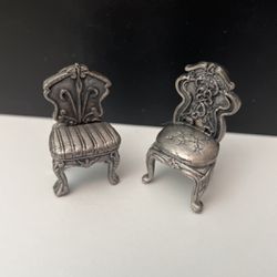 Two miniature chairs