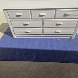 Clean white 7 drawer dresser