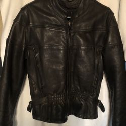 Women’s Leather Motorcycle Jacket Small