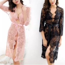 Women’s three pieces long sleeve nightdress 