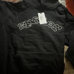 Sp5der Hoodie Black And White Brand New