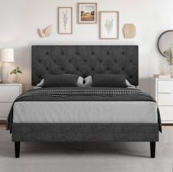 Full Size Bed Frame | Dark Grey