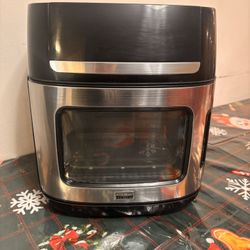 bella PRO - 12.6-qt. Touchscreen Air Fryer Pizza Oven with Rotisserie - Stainless Steel