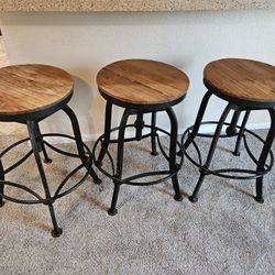 Set of Three Island/ Counter Stools