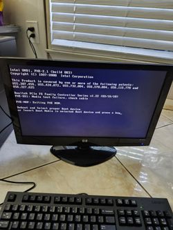 HP desktop tower and HP monitor package bundle