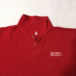 TARGET Red Employee Work Uniform XL JERZEES  Retail Polo Golf Shirt