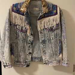 Halloween Jean Jacket. Cowgirl