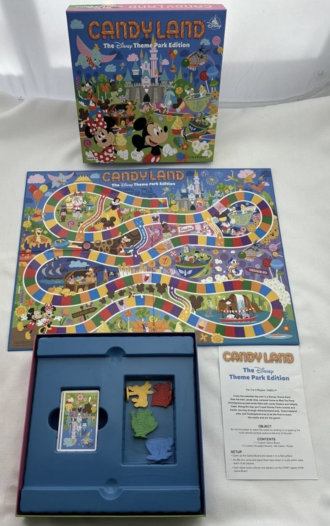 DISNEY CANDY LAND THEME PARK BOARD GAME