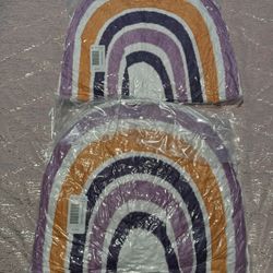 Girls Rainbow Plush Pillows 