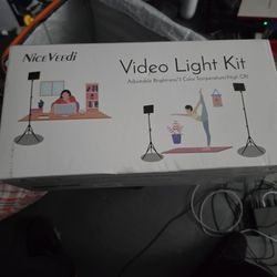 2-Pack LED Video Light Kit, NiceVeedi Studio Light