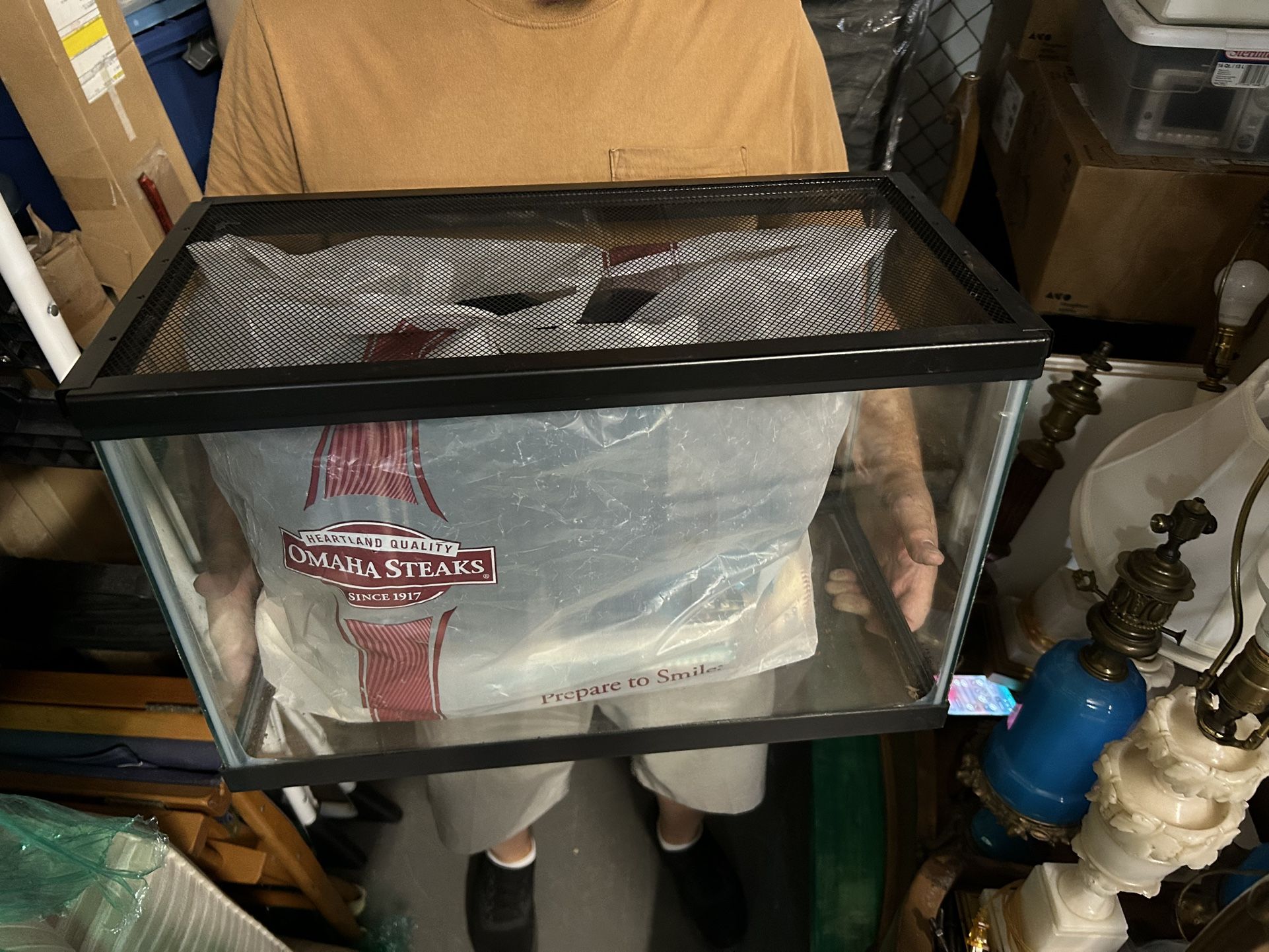 10 Gallon Fish Tank With mesh Top