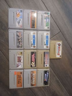 LOT OF 13 SUPER FAMICOM GAMES