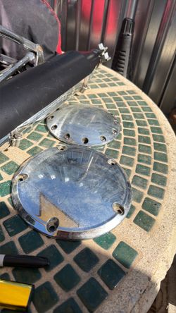 Harley Davidson derby covers and newer Harley exhaust pipe