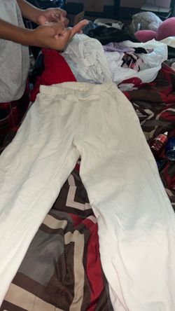 Girls Beige Sweatpants