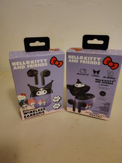 2x Hello Kitty Wireless Earbuds 