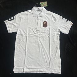 BAPE Head Logo Polo T-Shirt
