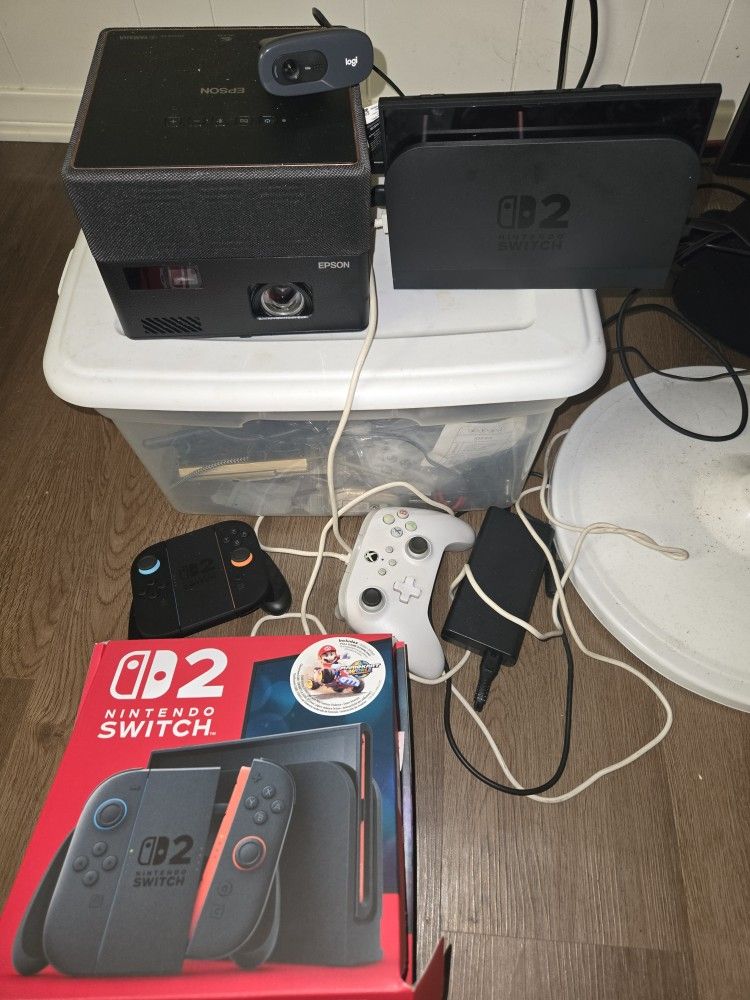 Ultimate Home Entertainment & Gaming Bundle - Nintendo Switch 2, Epson Laser Projector, 120" Screen