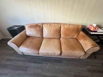 Custom-made Leather Couch (w/ matching chair optional)