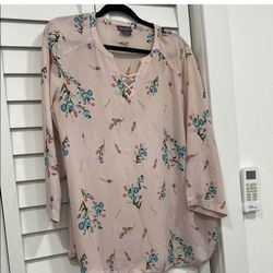 Floral 3/4 Sleeve Blouse