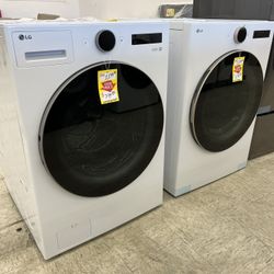 LG FRONT LOAD WASHER AND DRYER 