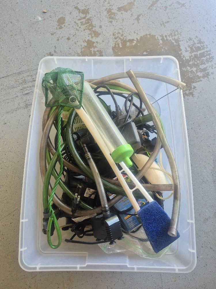 Box Of Fish Tank Crap