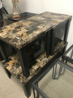 New Marble Top Table (3pc) Hot couch and loveseat deals now!