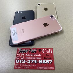 ⌚️⌚️🔥iPhone 7 32gb Factory Unlocked With Warranty 