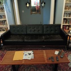 3 Cushion Leather Couch