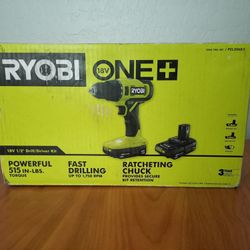 RYOBI ONE+ 18V 1/2 in Drill/Driver Kit (New)