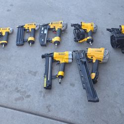 Dewalt Pneumatic 7pc Nailers Package 