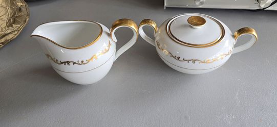 Vintage Heinrich and Co Rare Bavaria China 24K Inlay
