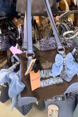 Juicy princess brown and blue tote