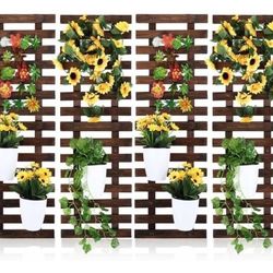 Set of 4 Vertical Wall Planters