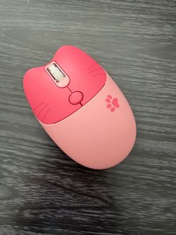 Cute Pink Cat Paw Wireless Mouse (No USB Receiver Included)