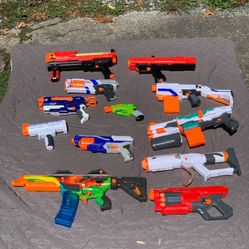 Nerf Gun Lot W/ Bulk Ammo!