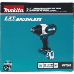 Makita New 1/2” High Torque Impact Wrench -3 Speeds Brushless 