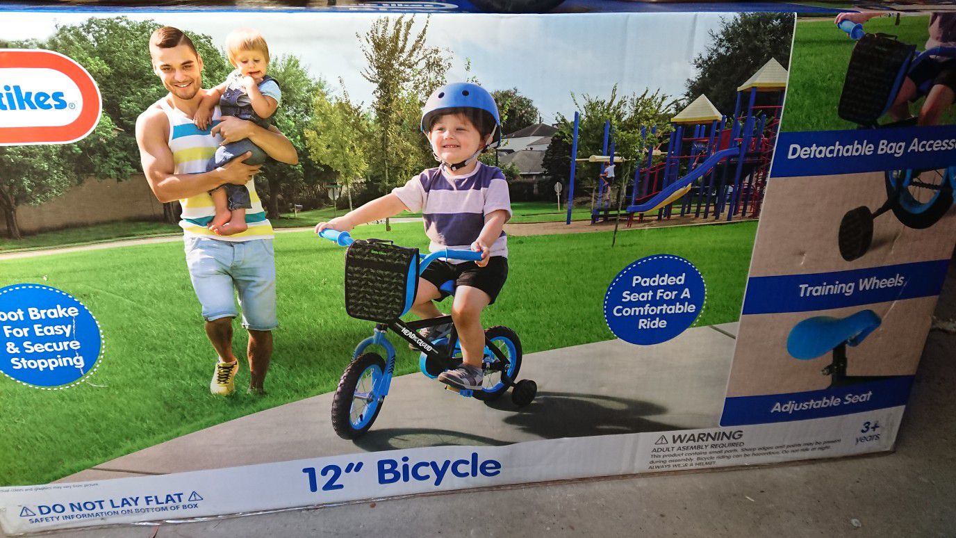Little Tikes 12 inch bicycle bike blue
