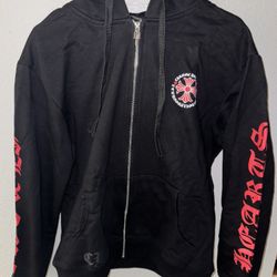 Chrome Hearts Made in Hollywood Plus Cross Zip Up Hoodie