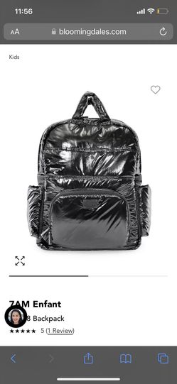 7AM Enfant BK718 Diaper Backpack - Black Polar