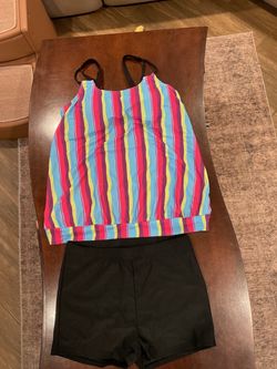 Two-Piece Tankini Swimsuit Set Size L
