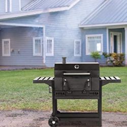 16-10  Masterbuilt MB20040819 Charcoal Grill with Storage Cabinet and Shelves, 30-inch, Black