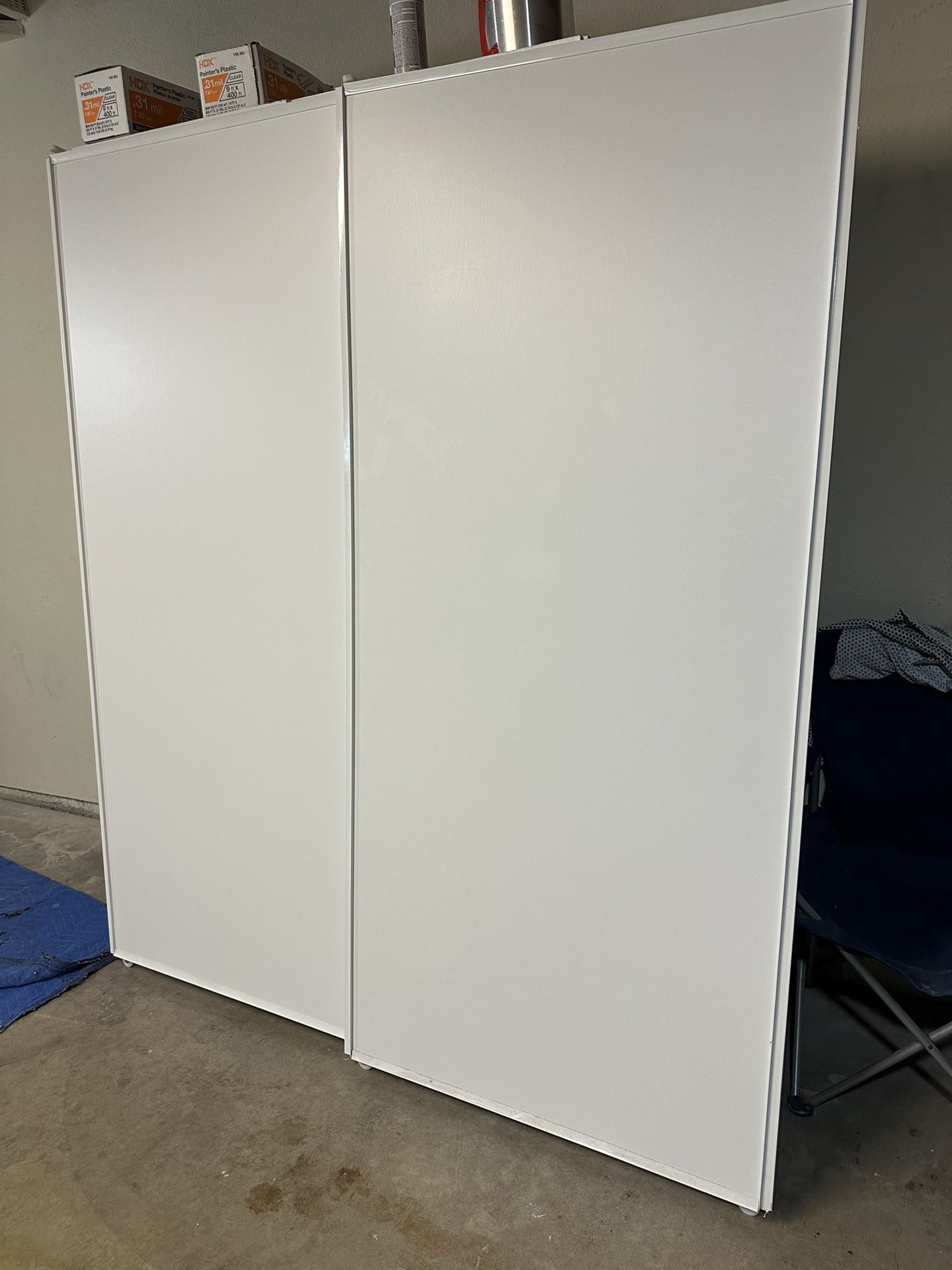 72x80 White Vinyl Closet Doors