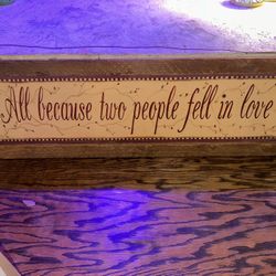 Wooden Home Decor Sign
