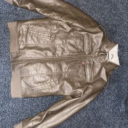 XL Levi faux leather jacket